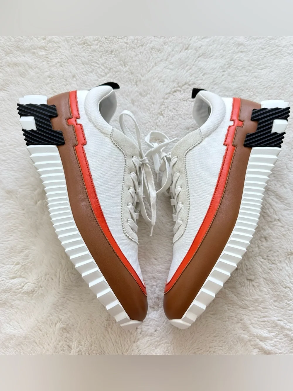NEW!!! Hermes Bouncer Sneaker in the Multicolor blanc size 45 EU Authentic 1750$